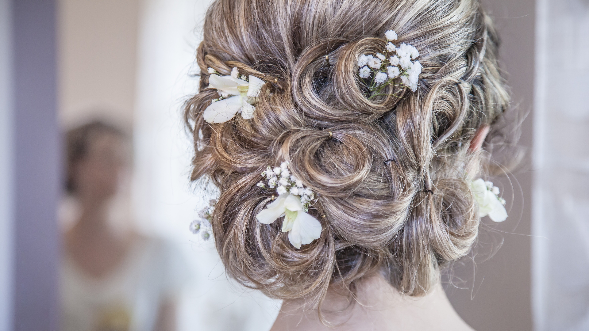 Updo with Flowers